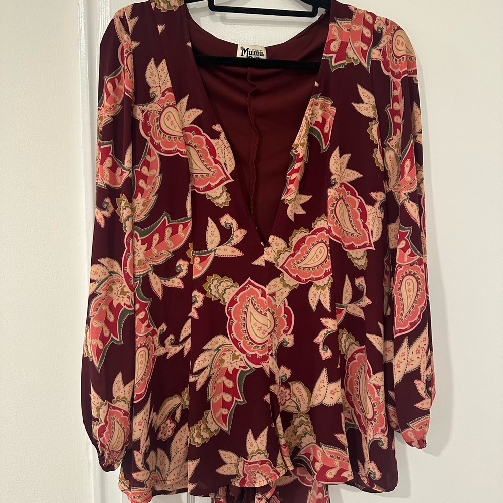 Show Me Your Mumu long sleeve romper